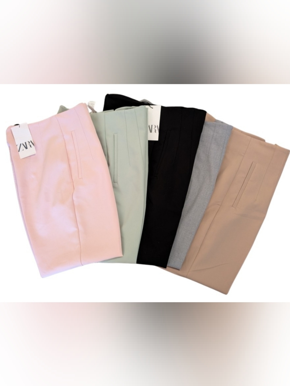 Zara High Waisted Pants Lot (5)